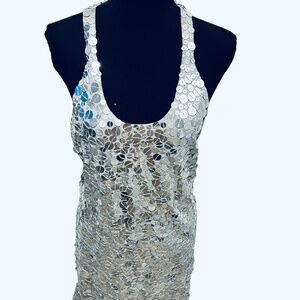 Silver Sequin Dress